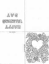 Card Valentine Color Print Coloring Kids Pages Adron Greeting Mr sketch template