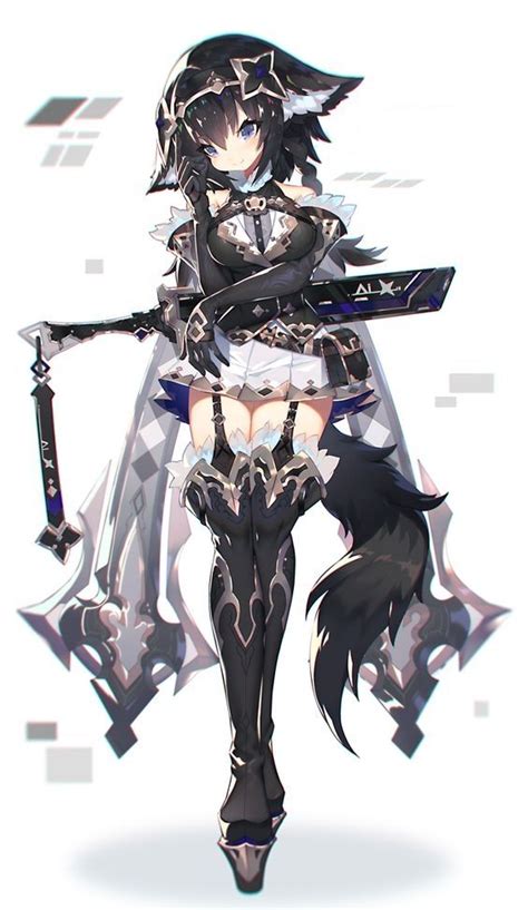 Anime Wolf Girl Warrior