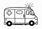 Ambulance Coloring Visit sketch template