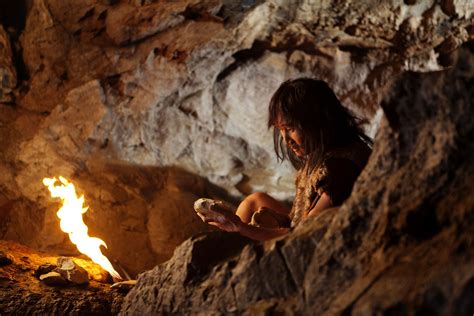 paleolithic man   cave