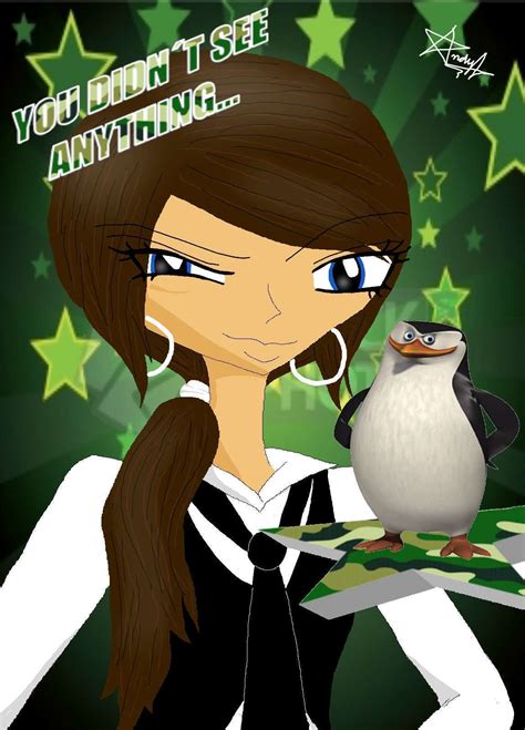 Skipper And His Humanized Female Version Penguins Of