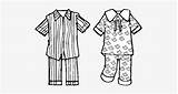 Coloring Pajama sketch template