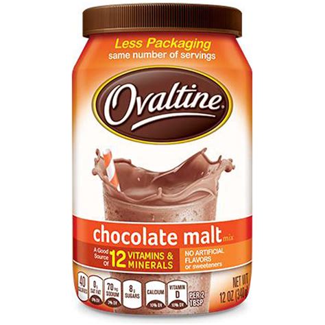 ovaltine chocolate malt mix  oz   iherb