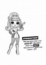 Lol Omg Coloring Speedster Pages Dolls Youloveit sketch template