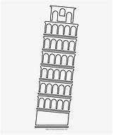 Pisa Tower Leaning Torre Coloring Inclinada Dibujo Colouring Kindpng Nicepng sketch template