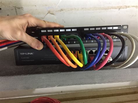 brackets    network patch panel    switch home