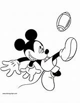 Mickey Football Coloring Pages Mouse Disney Playing Kicking Disneyclips Characters Cartoon Colouring Print Choose Board Funstuff Friends sketch template