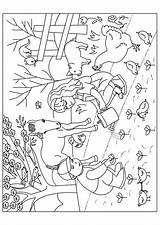 Printemps Maternelle Enfants Coloriages Colorier Jardinage Hugolescargot Muguet Paysages Jardins Philippe sketch template
