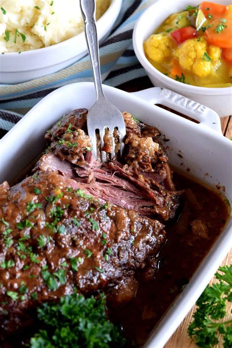 Three Ingredient Slow Cooker Pot Roast Lord Byron S Kitchen
