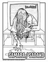 Ring Samara Sadako Morgan Yamamura Drawittoo Ringu sketch template