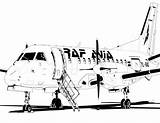 Saab Drawing Drawings Ink Raf Avia 340a Expressions Choose Board Canada Airliners Cargo sketch template