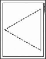 Triangle Shapes Printable Template Shape Coloring Colorwithfuzzy Large sketch template