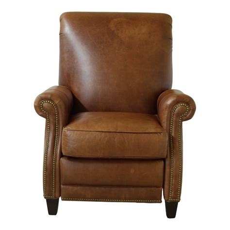 hancock moore brown leather recliner chair brown leather recliner