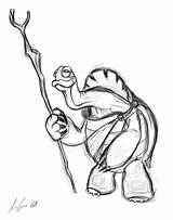 Oogway Kung Tatuagem Tartaruga Turtle Risultati Tortoise Escolha sketch template