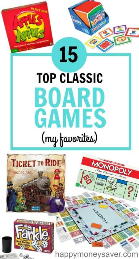 classic board game  families list