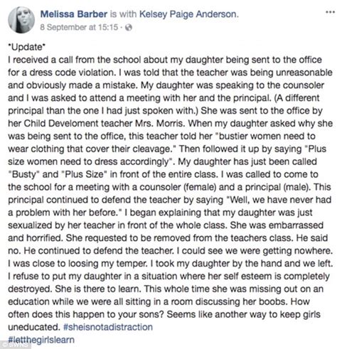 mom claims her daughter was called busty by a teacher