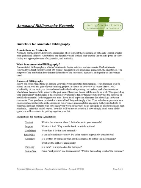 annotated bibliography  fillable printable  forms