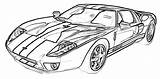 Coloring Pages Ford Cars Gt Car Kids Color Carscoloring Colour sketch template