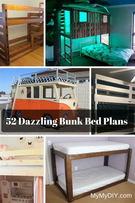 awesome diy bunk bed plans  mymydiy