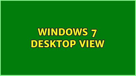 windows  desktop view youtube