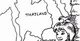 Thai Coloring Colouring sketch template