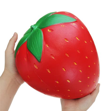huge strawberry jumbo squishies slow rising soft cm big fruit squishy kids adult fun squeeze
