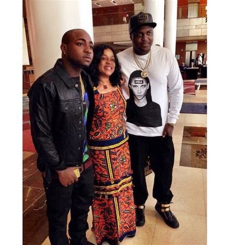 [photo] and davido steps out with his beautiful step mom nigerian celebrity news latest