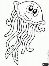 Animais Marinhos Coloring Medusa Jellyfish água Malvorlagen Kleurplaten Ausmalen Oncoloring Lindos Quallen Qdb sketch template