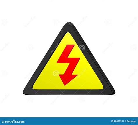 warning label stock illustration illustration  voltage