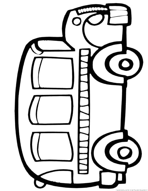 bus coloring pages part