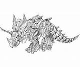 Cybertron Grimlock Optimus sketch template