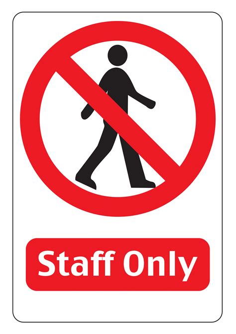 staff  signs poster template