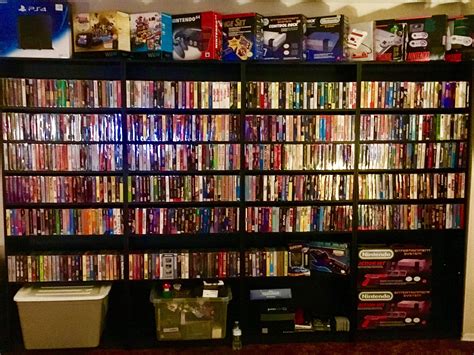 boxed nes collection finally  display   years rgamecollecting
