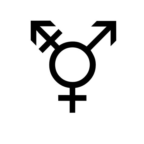 non binary gender symbol gender symbols in pride rainbow colors stock