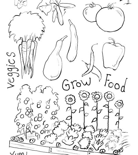 garden coloring page images
