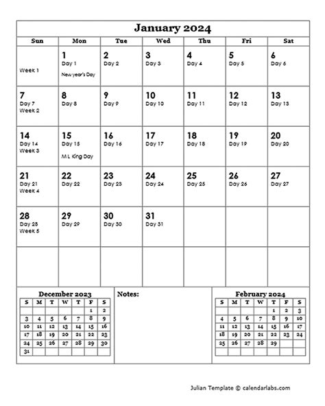 julian day calendar  printable templates
