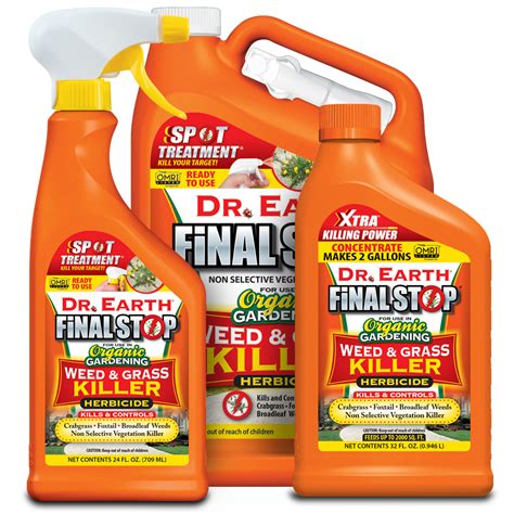 final stop weed grass killer herbicide dr earth