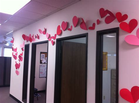 Valentines Hearts Flowing Thru The Office Valentines Day Office