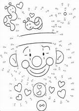 Dots Connect Clown Coloring Dot Printable Printables Pages Game Hard Hellokids Puzzles Color sketch template