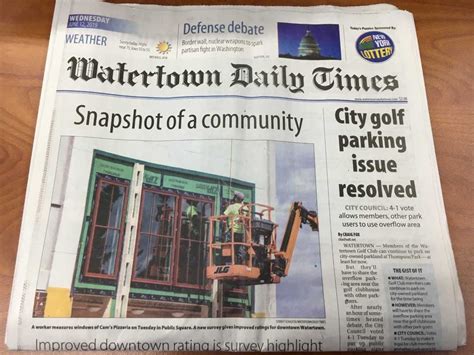 watertown daily times announces newspaper  closures job cuts
