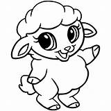 Mewarnai Domba Sheep sketch template