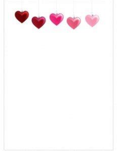 printable heart border customize