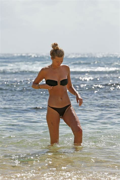 toni garrn in bikini on the beach in hawaii