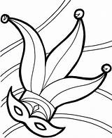Coloring Pages Mardi Gras Jester Hat Festival sketch template