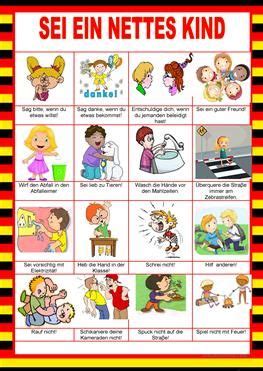 willkommen auf deutsch sei ein nettes kind imperativ
