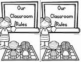 Classroom Rules Coloring Book Freebie Flash Melzer Brittany Kindergarten Subject sketch template