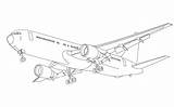 Pesawat Mewarnai Tk Kendaraan Paud Terbang Marimewarnai Tempur Penumpang Putih Animasi Belajar sketch template