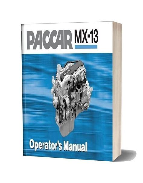 paccar engine manuals paccar mx  engine operator manual english