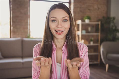 Photo Of Attractive Business Woman Sit Talk Webcamera Stay Home Remote