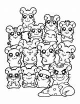 Coloring Hamster Pages Cute Hamsters Hamtaro Cartoon Printable Kids Books Print Characters Popular Choose Board sketch template